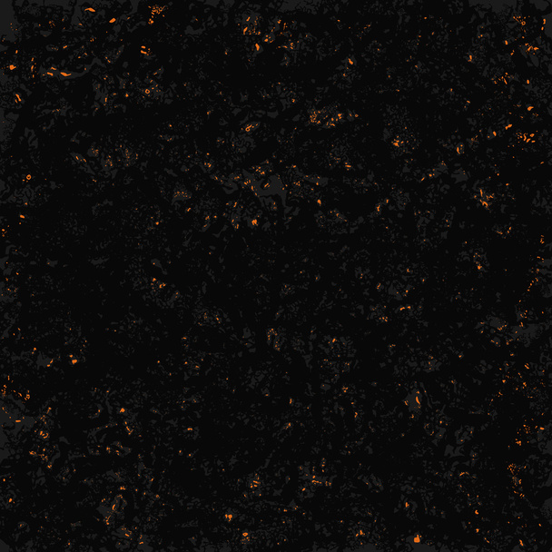 glowing glitter coal texture on the black grunge background. Ideally for the celebrations, book cover, flyers, leaflets. - Vector, Image