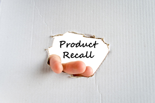 Product recall tekst concept - Foto, afbeelding