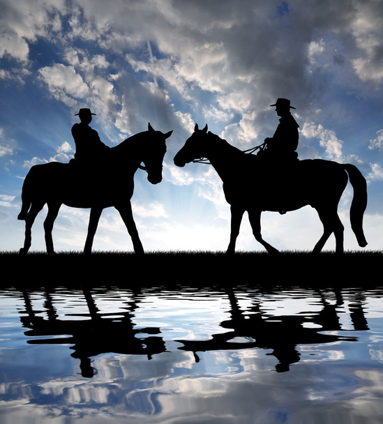 Cowboy silhouette
 - Foto, immagini