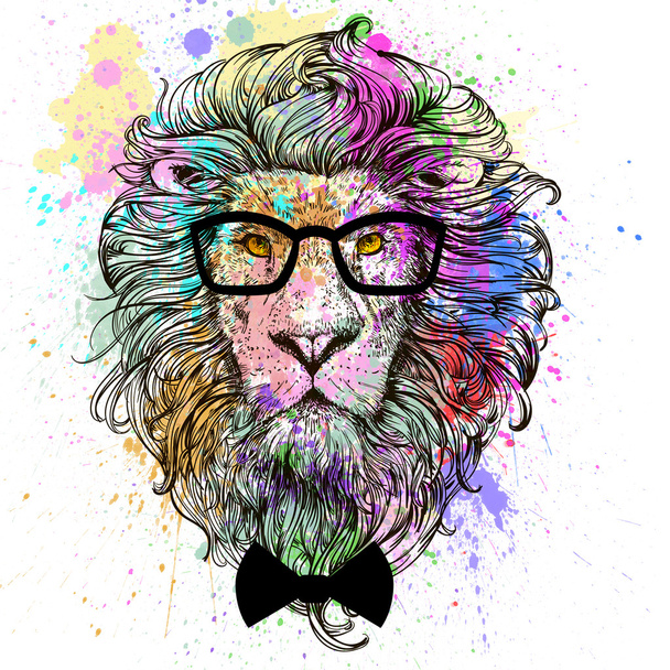 leijona merkki värikäs muotokuva
 - Valokuva, kuva