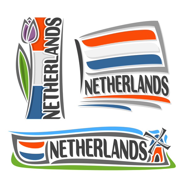 Vector εικονογράφηση του λογότυπου για Ολλανδία - Διάνυσμα, εικόνα