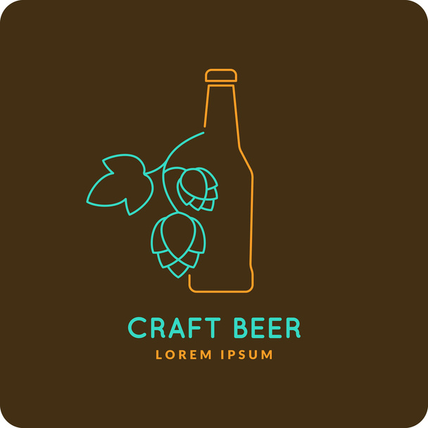 Bière Logo. Brasserie
. - Vecteur, image