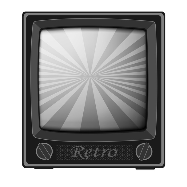 Retro TV - Vector - Vektor, kép