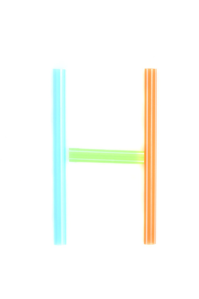alfabe h, renkli saman - Fotoğraf, Görsel