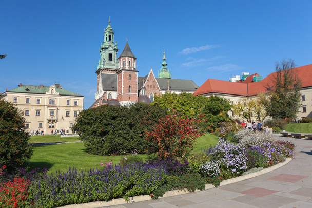 Blick auf die Krakauer Burg in Polen - Foto, Bild