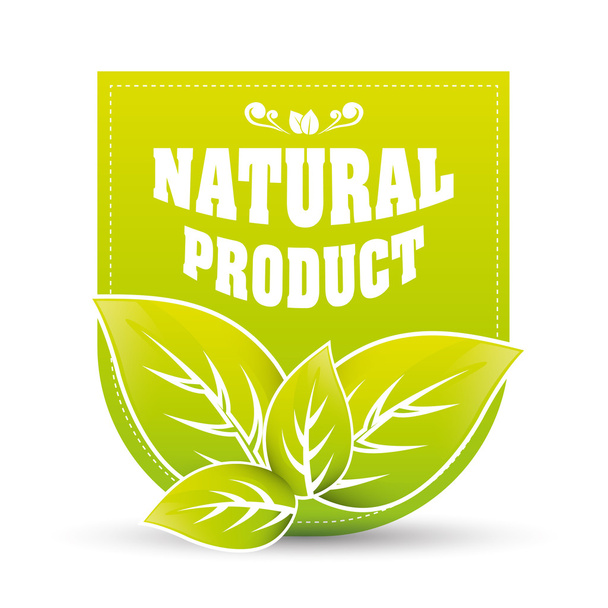 Organic and Natural Product - Vetor, Imagem