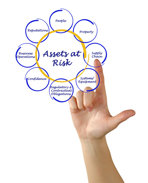Diagram of Assets at Risk - Photo, Image