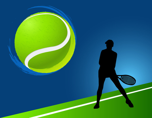 スポーツ バック グラウンド テニス。ベクトル - ベクター画像