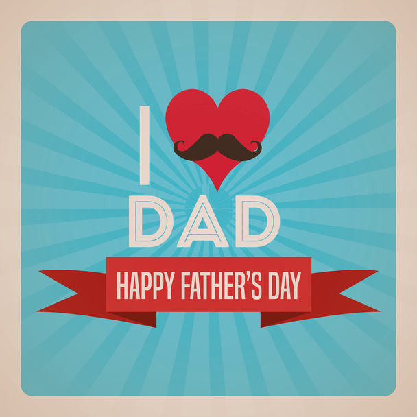 Happy fathers day icon design - Vektor, Bild