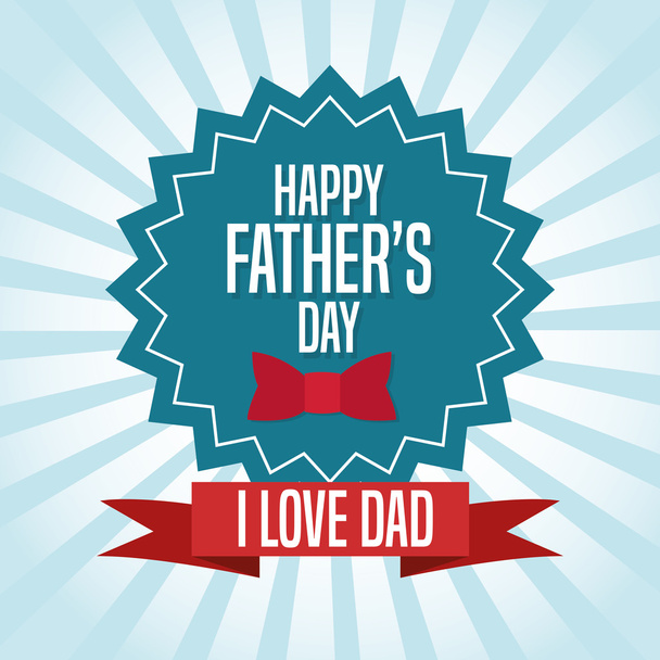 Happy fathers day icon design - Vektor, kép