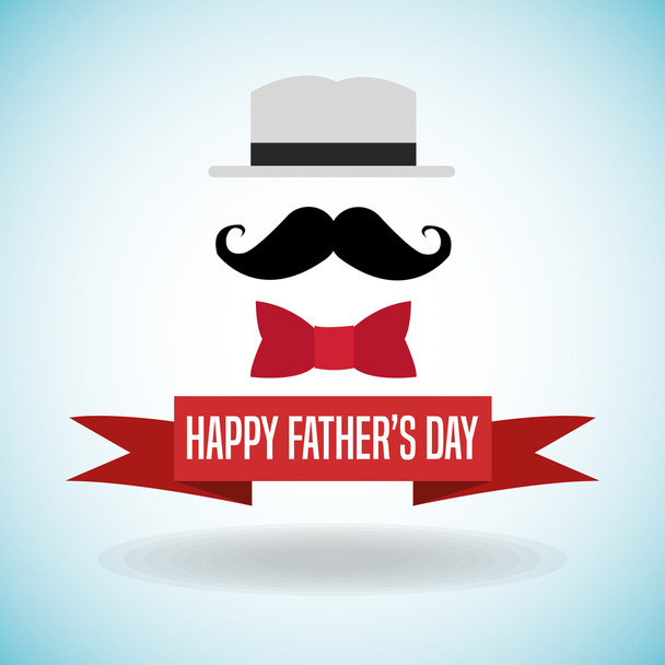Happy fathers day icon design - Vector, Imagen