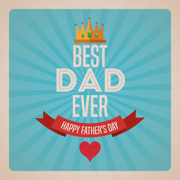 Happy fathers day icon design - Vector, Image
