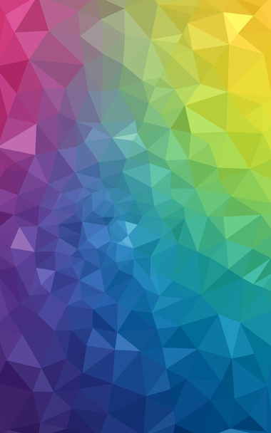 Patrón de diseño poligonal multicolor, que consiste en triángulos y gradiente en estilo origami
. - Foto, imagen
