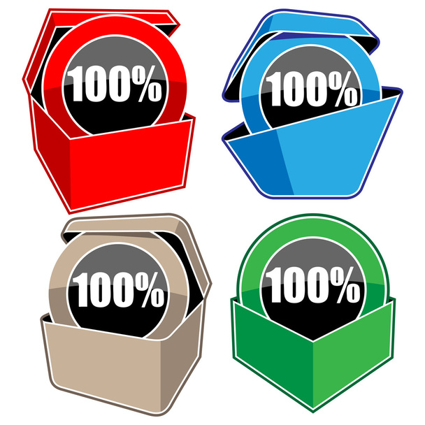 Advertising boxes - Vector, Image