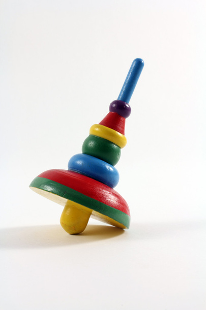 Haut de jouet en bois coloré pour enfants
 - Photo, image