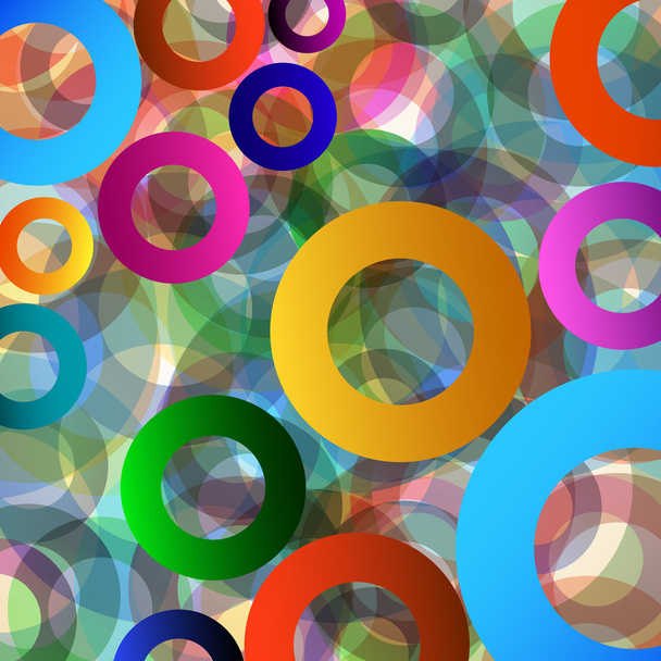 elvont színes háttér körök - Vektor, kép