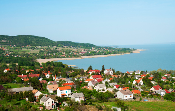 malé vesnice u jezera balaton, Maďarsko - Fotografie, Obrázek