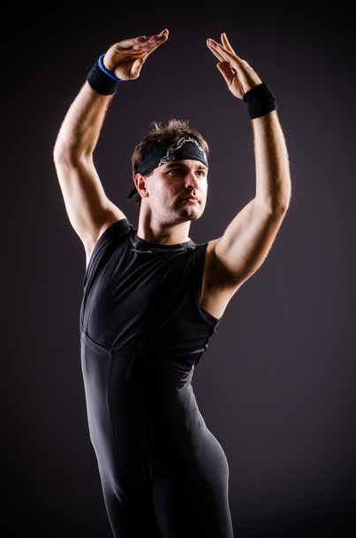 Young man training for ballet dances - Fotografie, Obrázek