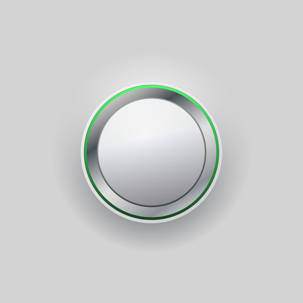 button interface with color rim - Vektor, Bild