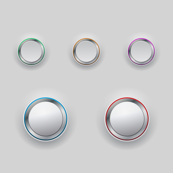 Set of interface buttons - Vetor, Imagem