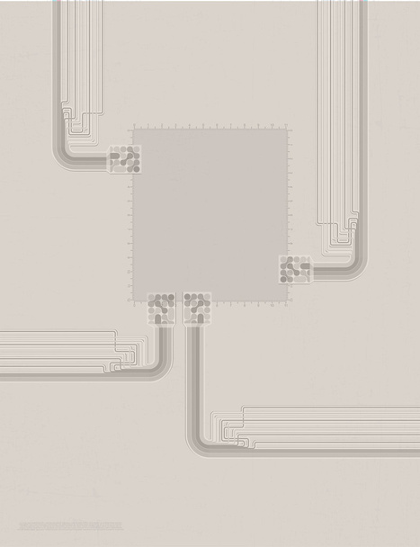 Marco decorativo con números y formas de conexión abstractas
, - Vector, Imagen