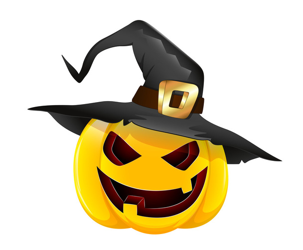 Ilustração vetorial da abóbora de Halloween - Vetor, Imagem