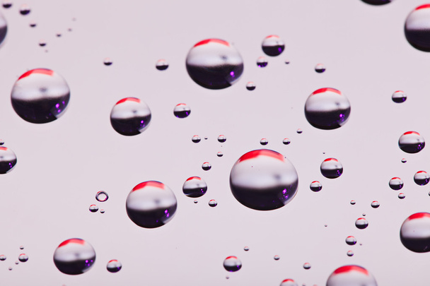 Abstract translucent water drops background, macro view - Φωτογραφία, εικόνα