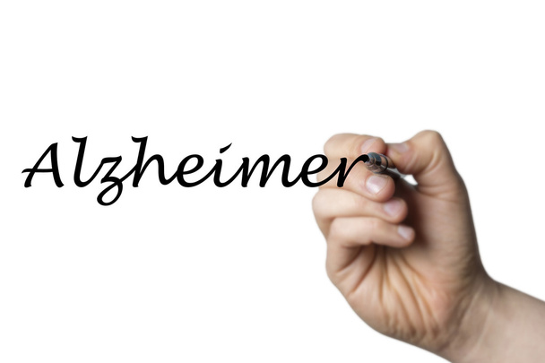 Alzheimer egy kéz írta - Fotó, kép