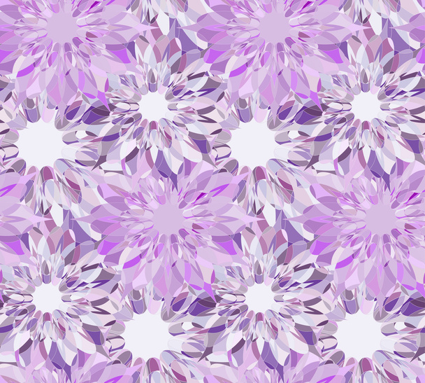 Naadloze patroon met lila bloemen guilloche - Vector, afbeelding