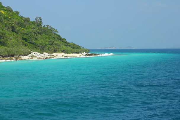 Exotic Heaven Seascape at white sand beach and blue water. - Photo, image