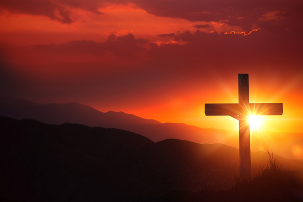 Světlem Kristus kříž - Fotografie, Obrázek
