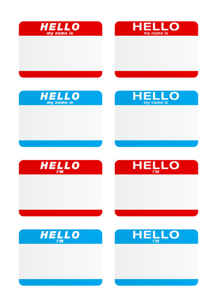 Stickers - Bonjour mon nom est
 - Vecteur, image