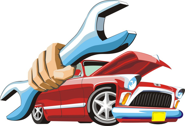 Car repair - Vector, Image