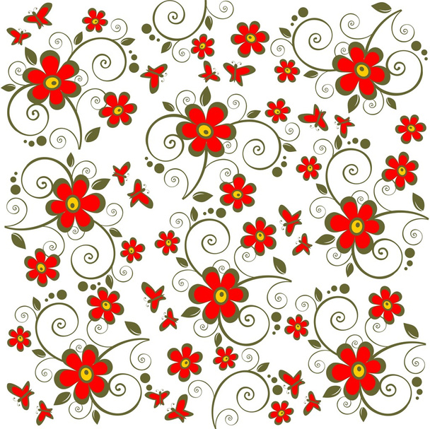 flower background - Vector, Imagen