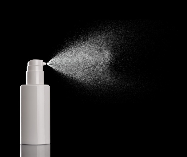 Botella de aerosol gota de perfume líquido
 - Foto, Imagen