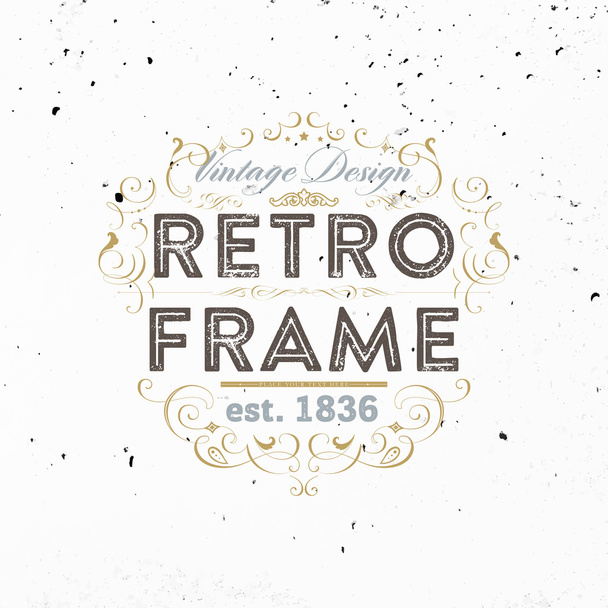 Elegant Vintage Frame - Vecteur, image