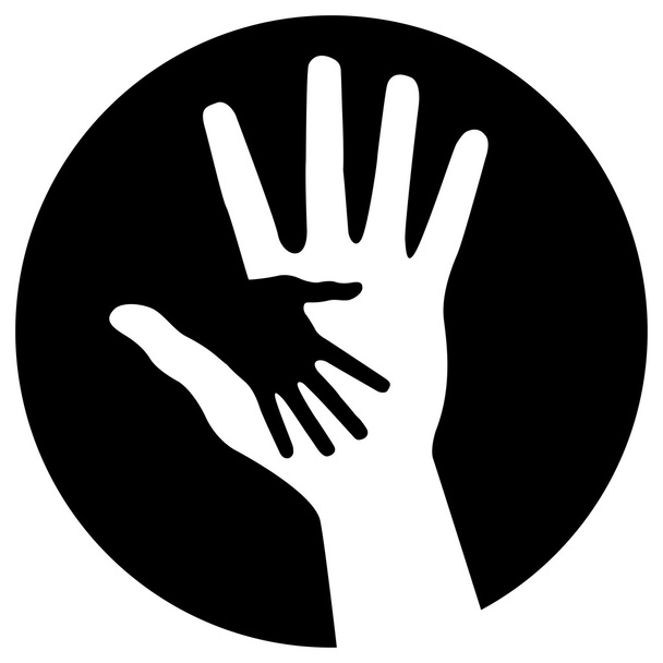 Icona mani premurose
 - Vettoriali, immagini