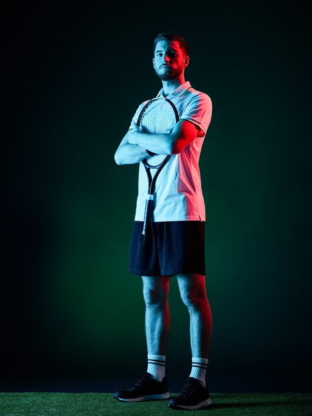 tennis player man isolated - Fotoğraf, Görsel