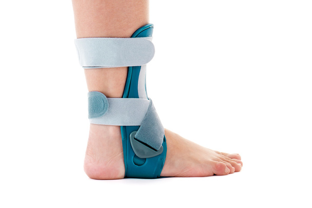 Man Wearing Ankle Support Brace - Photo, Image