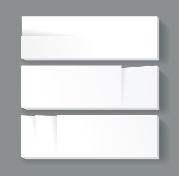 White vector banners for your text - Vecteur, image