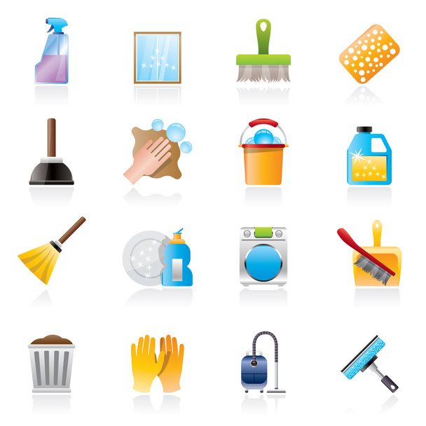 Cleaning and Hygiene icons - Vector, Imagen