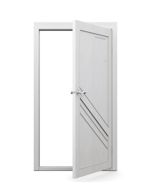 3D εικόνα της πόρτας σε λευκό φόντο - Φωτογραφία, εικόνα