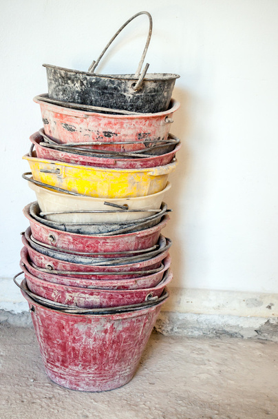 Zdivo kbelíky - Fotografie, Obrázek