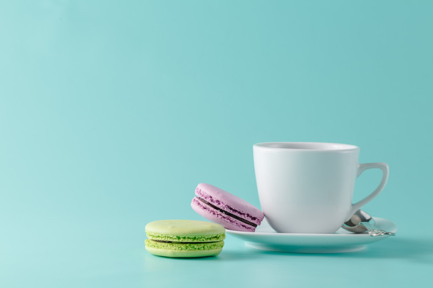 French macarons and coffee cup - Photo, Image