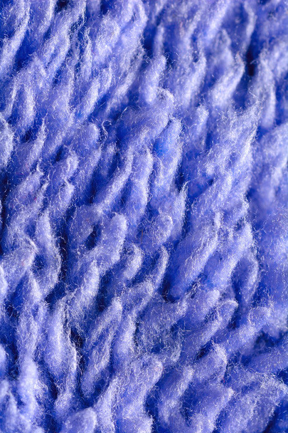 Fibres textiles bleues
 - Photo, image