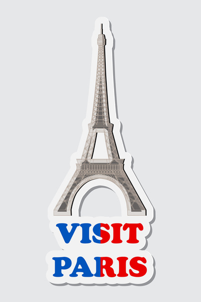 Visit Paris Sticker - Vector, Image