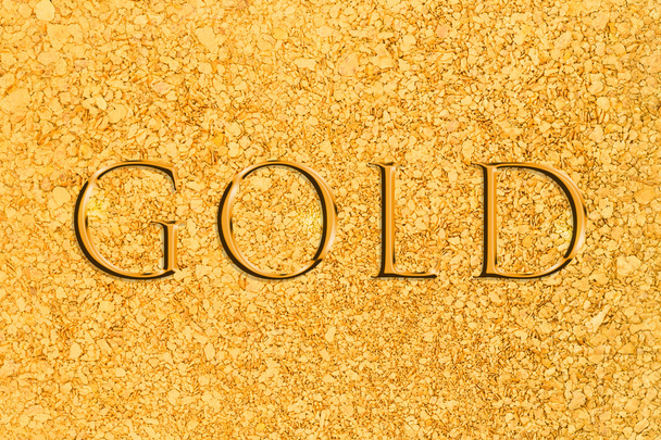 Natuurlijk gedolven Placer goud - Foto, afbeelding