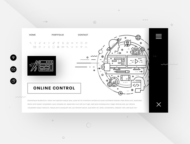 Дизайн веб-сайта
 - Вектор,изображение