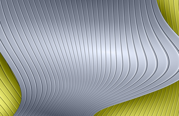 3D aluminum metal abstract background (silver and gold) - Photo, Image
