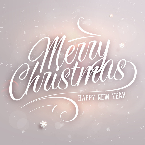 Christmas Greeting Card  in white color - Vector, imagen